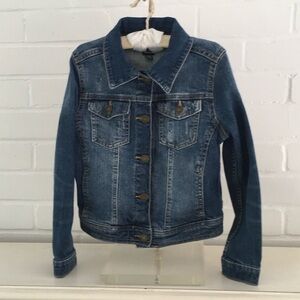 Girls Classic Gap Denim Blue Jean Jacket Size S